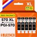 Canon 5 XL cartouches d'encre, noir (PGBK), pour Canon PGI-570