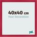 yd. Cadre photo 40x40 cm Rouge MDF Bologna