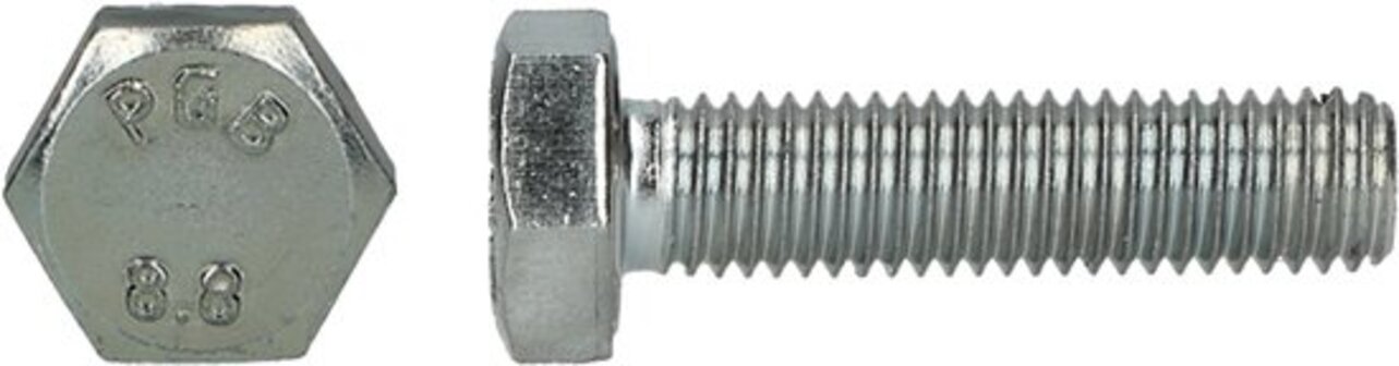 PGB-FASTENERS Zeskanttapbout 8.8 DIN 933 M 6x8 Zn 200 st