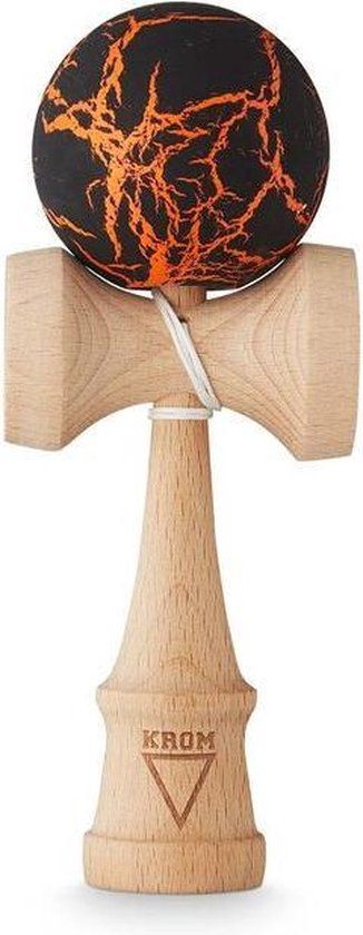 KROM Kendama Kendama - Krom Crackle Zwart/Oranje