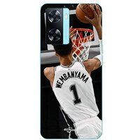 Maniacase Hoesje Oppo A57s 4G Victor Wembanyama n°1 San Antonio Spurs Dunk