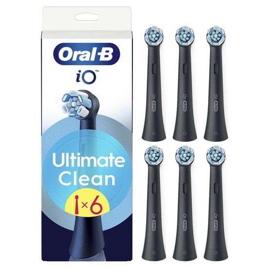 Oral-B iO Ultimate Clean Opzetborstels - Zwart - 6 stuks