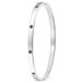 Lucardi Dames Armband bangle geboortestenen - Staal - Armband - Cadeau - Stijlvol - Zilverkleurig