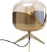 Bol Lampe décorative dorée avec abat-jour en verre - Éclairage élégant pour salon et chambre à coucher