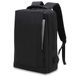 Waytex Laptoprugzak voor laptop, pc, 15 inch, waterdicht, met USB-oplaadpoort, Zwart, 15 pouces, Klassiek