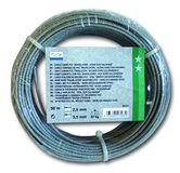 Chapuis BCC1 mantelkabel, PVC-staal, verzinkt, belasting 67 kg, diameter 2,5/3,5 mm, lengte 50 m, grijs