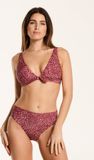 Shiwi Ensemble de bikini Teddy Blossom Rose Imprimé animal Taille haute 34