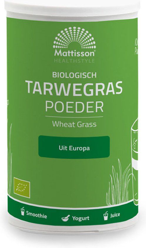 Mattisson Biologisch Tarwegras Poeder - 125 Gram