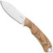 MKM Pocket Tango 1 Nessmuk PT1-O Olive Wood couteau fixe, design David C. Andersen