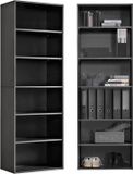 mokebo Boekenplank 'Der Bücherwurm' (180x60x34 cm) in antraciet