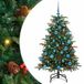 Sapin de Noël artificiel vert 150 cm PVC, métal et plastique