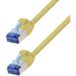LogiLink CP5047S Câble réseau RJ45, câble patch CAT 6a S/FTP 1,50 m jaune ignifuge, sans halogène 1 pc(s)
