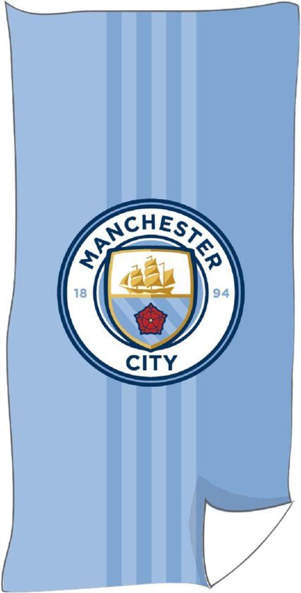 4KidsOnly Manchester City Strandlaken Blauw Polyester 70x140 cm