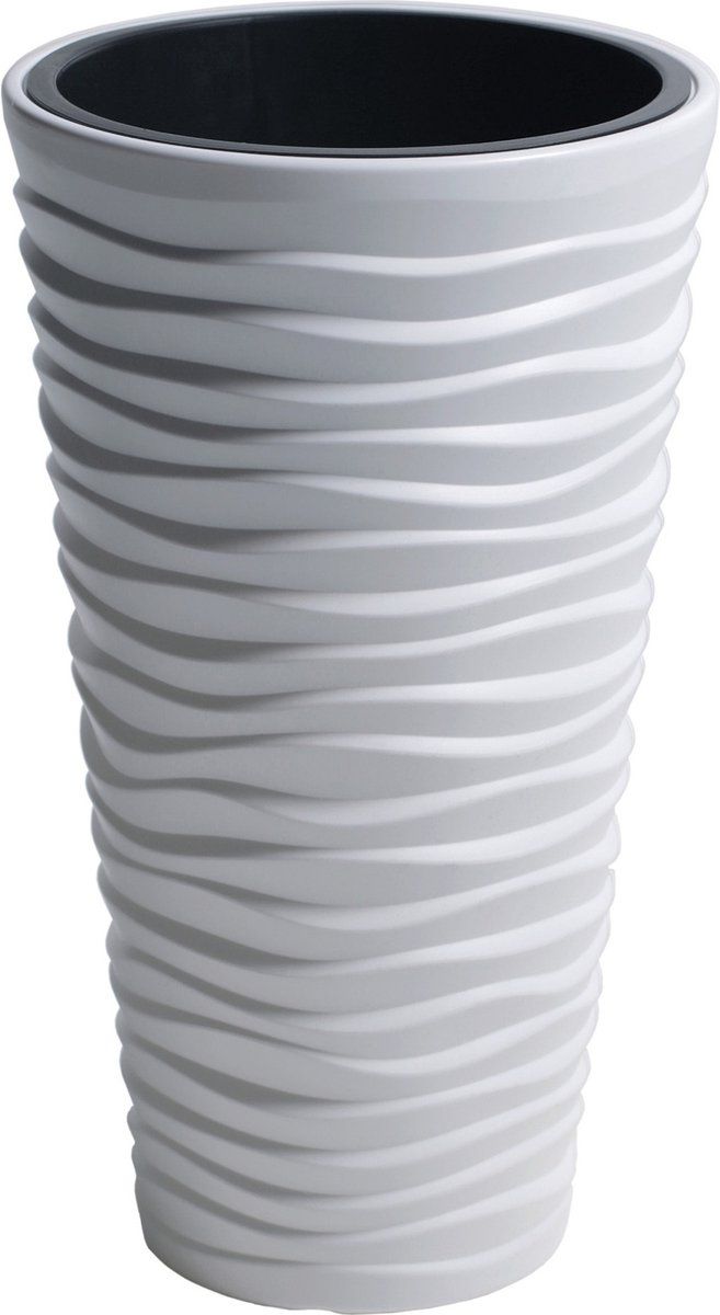 Prosperplast Sand bloempot - wit - 35 x 62 cm