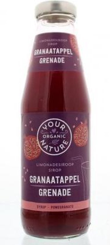 Your Organic Nature Limonadesiroop granaatappel 500 ml