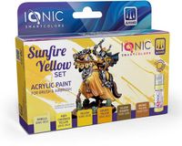 AMMO by Mig Jimenez Hobbyverf Acrylverf - MIG IO0504 Ionic Smart Colors - Zonvuur Geel Kleurenset - Acryl Set 6x20ml