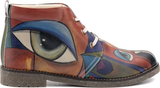 GOBY - Behind your Eyes - Enkel laars - Laars - Laarzen - Damesboots - Dames laarzen - Ankle boot - Handmade - Maat 38