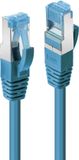 LINDY 47156 RJ45 Netwerkkabel, patchkabel CAT 6A S/FTP 30.00 m Blauw Snagless 1 stuk(s)