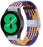 By Qubix - Braided nylon bandje voor Huawei Watch GT 6 / GT 7 - 41mm - Oker / Paars
