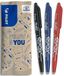 PILOT - Set van 3 FriXion Ball 07 - Uitwisbare pen met warmtegevoelige inkt - Navulbare rollerbalpen - Zwart, blauw, rood - Medium punt