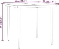 vidaXL Ensemble de jardin 5 pièces Poly rotin Noir