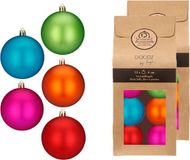Inge-glas Inge Christmas Goods kerstballen - 26 stuks - gekleurd - kunststof - 6 cm