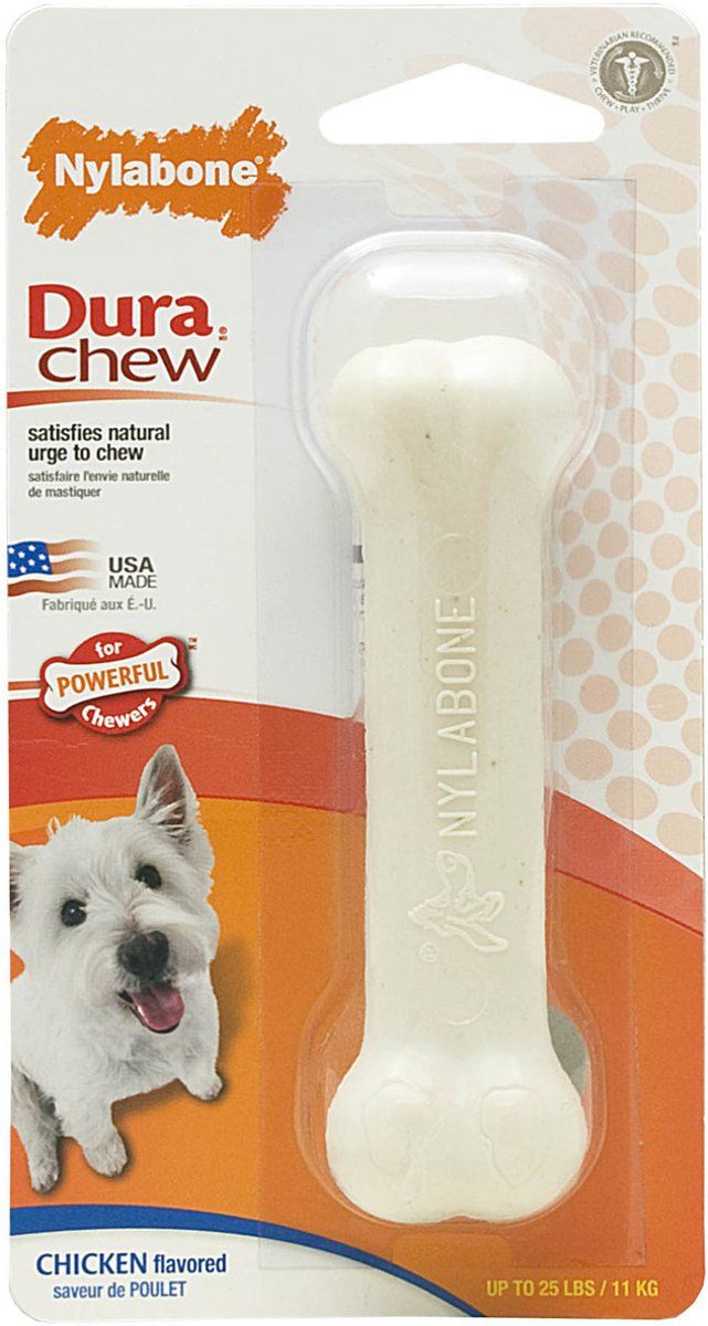 NYLABONE Harde Bijters Kluif - Kip - Voor Honden tot 10 kg