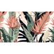 Papier peint panoramique feuilles tropicales