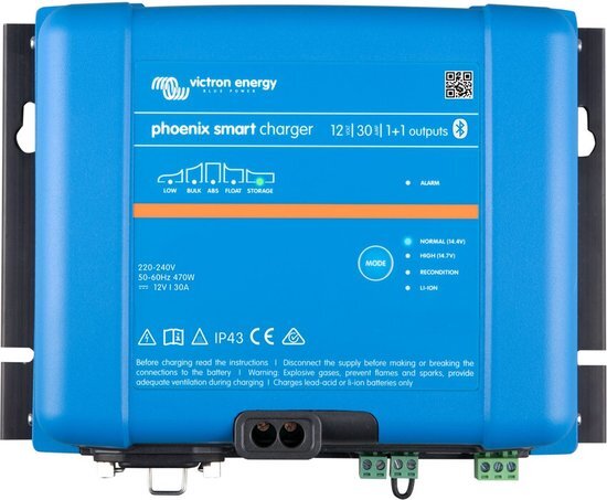 Victron Energy Victron Phoenix Smart lader 12/30 (1+1) IP43 230V