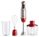 StarTech Proline Stabmixer set 4-in-1 - HB1200 - 1200 W - 6 standen - 6-bladig roestvrijstalen mes - Handapparaat - 220–240 V - Rood