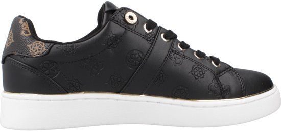 GUESS Britz Sneakers Vrouwen Lage sneakers Zwart Synthetisch Kunststof Veters 36 EU