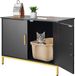 VEVOR Kattenkast, 700x450x545 Mm, Kattenbak Met Metalen Poten en Handvat, Kattenbakkast, Kattenhuis Geschikt voor De Meeste Kattenbakken, voor Slaapkamer en Woonkamer, Zwart