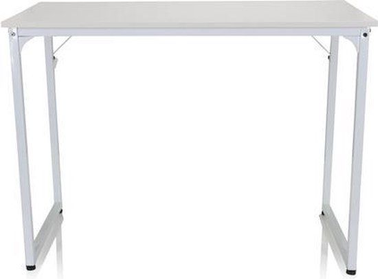 HJH OFFICE WORKSPACE I Bureau - 100x50 cm - Wit