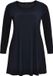 Yoek T-shirt femme manches longues bleu marine