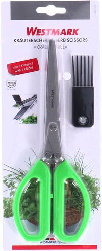 Westmark Kruidenschaar - 20 cm - RVS/Kunststof - Zilver/Groen