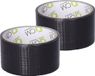 Cm Casa Y Menaje CM Duct tape - zwart - 2x rol - 48mm x 10m