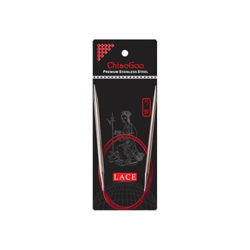ChiaoGoo RED Lace Stainless Steel Circular Knitting Needle 80 cm 3.00 mm - 1 piece