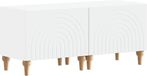 vidaXL Meuble TV Bois de Peuplier Blanc