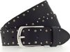 MUSTANG Leren Riem Rivet Leather Belt W110 Black Zwart