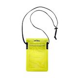 Tatonka WP Neck Pouch - Waterdichte telefoonhoes met omhangkoord en transparant, touchdisplay-vriendelijk venster - IPX7 - Afmetingen: 21 x 14 cm (limoen)