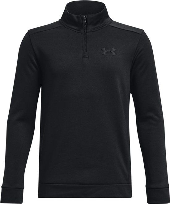 Under Armour Jungen Armour Fleece Hoodie mit ¼ Zip Black-XL (US YXL)