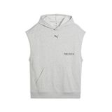 PUMA Grafische mouwloze trainingshoodie voor heren 3XL, Light Gray Heather
