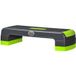 Stepper Aérobic Fitness Hauteur Réglable 3 Niveaux Surface Antidérapante 78 X 28 X 20 Cm Vert Et Gris