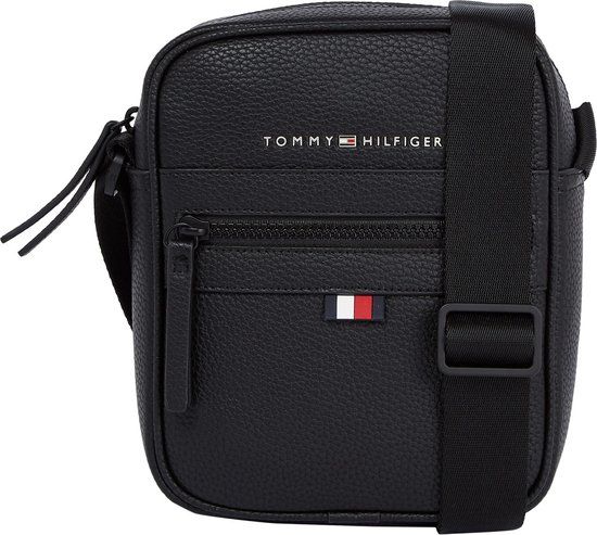 Tommy Hilfiger Essential Heren Crossbody tas Festivaltas Kunstleer - zwart