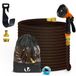 Tuyau d'arrosage extensible - Tuyau flexible - Pistolet d'arrosage avec 10 fonctions - 15 m - Orange