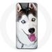 Maniacase Etui voor Samsung Galaxy A8 2016 Siberische witte Husky blauwe ogen
