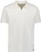No Excess Polo met V-hals en korte mouwen met jacquardprint - Wit - Maat L