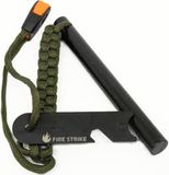 Jumada's - 3-in-1 Vuurstarter - Magnesiumstaaf - Vonkenmaker - Survival - Zwart Groen