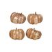 HEITMANN DECO Pompoen decoratieset, 4-delig, natuurgetrouw, ca. 15 x 15 cm, oranje