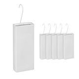 Relaxdays waterverdamper radiator, set van 6, luchtbevochtiger, keramiek, 400 ml, wit